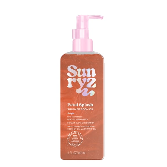 Sunryz Petal Splash Shimmer Oil, 5 fl.oz.