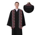 thumbnail image 4 of Hirioo Monstrous Cartoon Characters for 72" Graduation Shawl Stole Unisex Adults Graduation Sash Honor Graduation Stole for High School and College-Flattened, 4 of 7