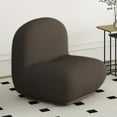 thumbnail image 4 of Contemporary Boucle Fabric Accent Chair - Charcoal, 4 of 7