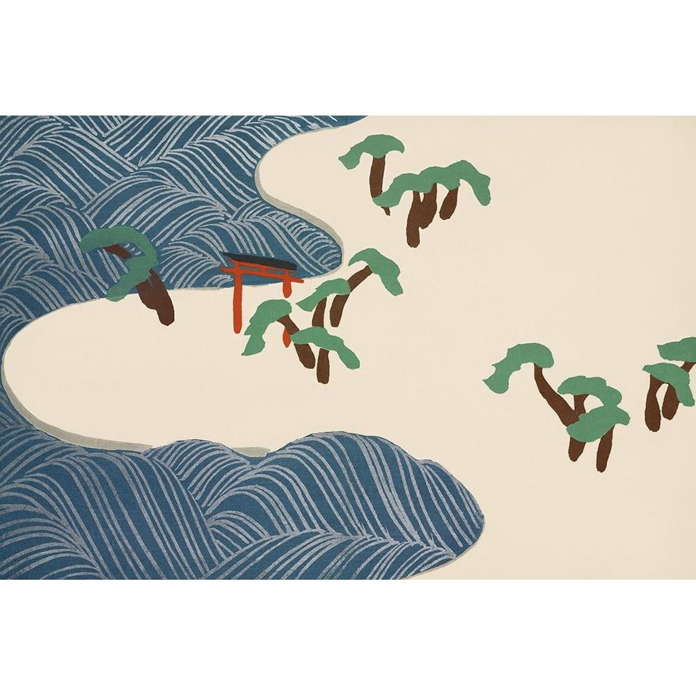 Sekka, Kamisaka 14x11 White Modern Wood Framed Museum Art Print
