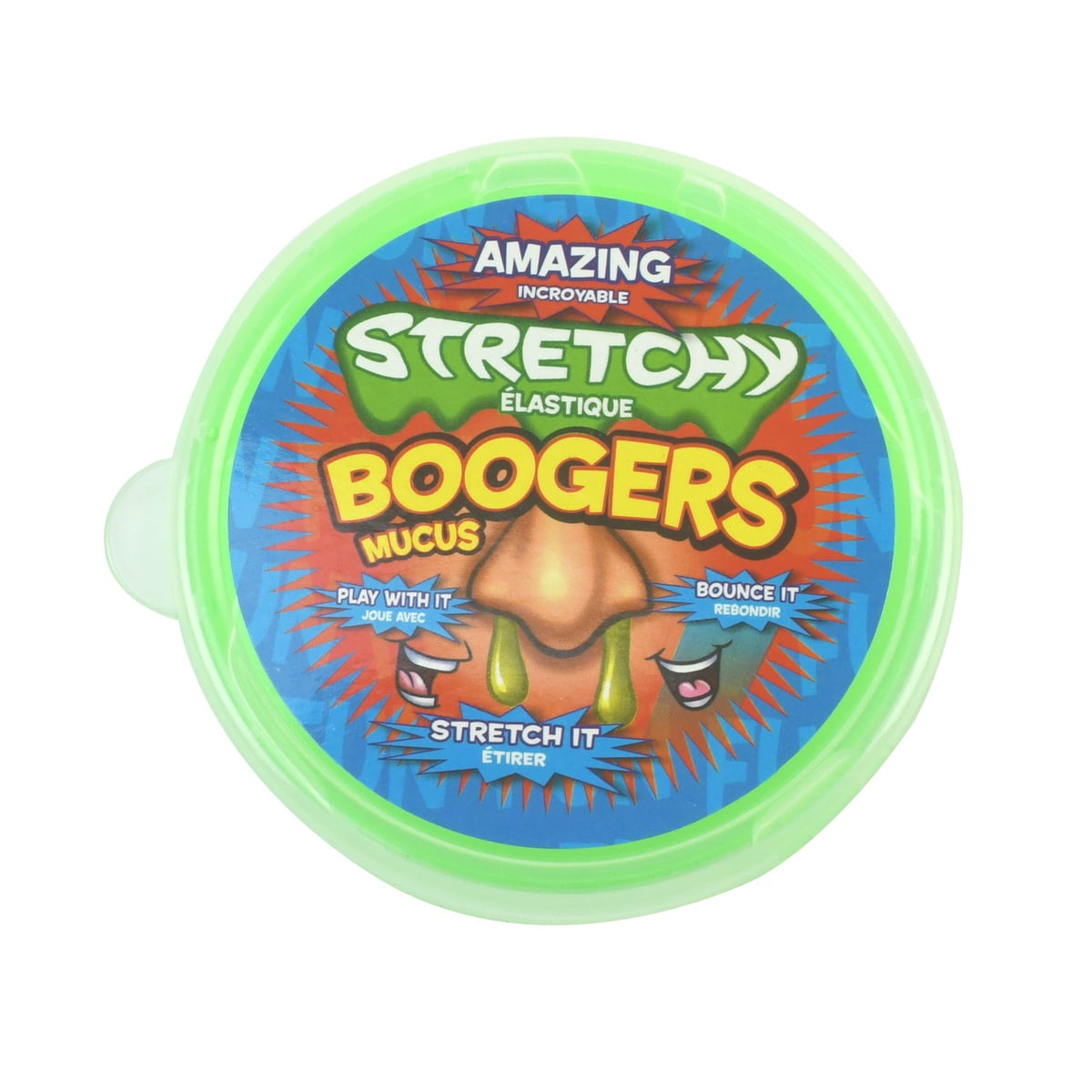 Fluffy Crunchy "Green Booger Slime" Safe Stretchy Soft Fun Foam Slime 