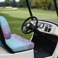 thumbnail image 6 of Pzuqiu Pastel Skull Mermaid 2-Piece Golf Cart Seat Covers - Breathable Washable Universal Fit for Most 2-Seater Golf Carts, 6 of 10