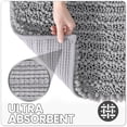 thumbnail image 3 of OEAKAY Soft Chenille Bath Mat Bathroom Rug,Non Slip Absorbent Shower Mats,Washable Shaggy Bathtub Bath Rugs Room Entryway,16"x24",Light Gray, 3 of 7