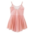 thumbnail image 2 of MSemis Kids Girls Ballet Dance Dress Gymnastics Leotard Tulle Tutu Skirt Dancewear Pink 9-10, 2 of 7