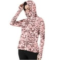 thumbnail image 2 of QUNYINEY Camouflage Light Jackets for Women Casual Zip Up Hooded Coats Thumb Holes Loose with Pockets Sun Protection Jacket, 2 of 7