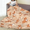 thumbnail image 5 of Corgi Gifts for Corgi Lovers Corgi Blanket Funny Dog Paws Bones Throw Blankets Gift for Boys Girls Adults Corgi Lovers Cute Puppy Dog Blanket Welsh Corgi Decor 50"X40" for Bed Sofa Couch Beige, 5 of 6