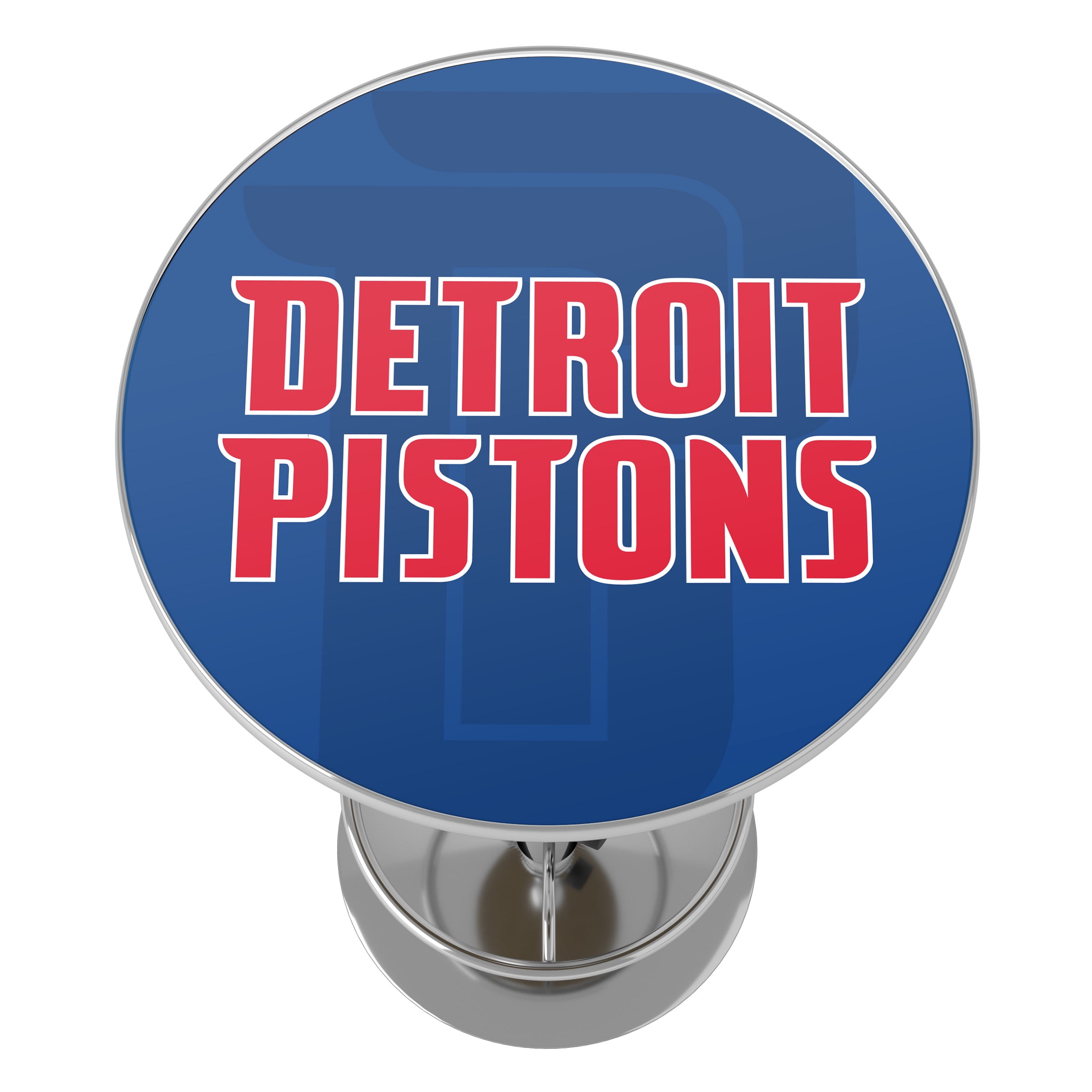 Detroit Pistons Fade Bar Table with Adjustable Footrest and Acrylic Top