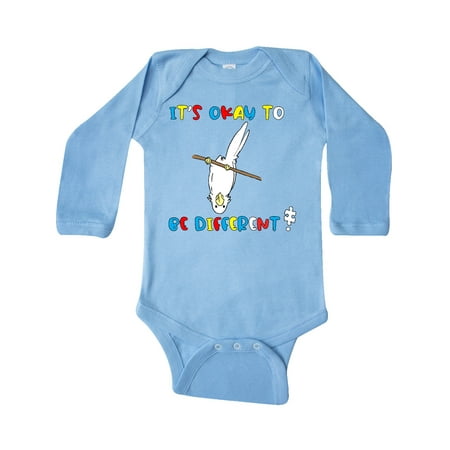 

Inktastic Autism Awareness It s Okay to be Different! Silly Bird Gift Baby Boy or Baby Girl Long Sleeve Bodysuit