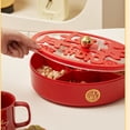 thumbnail image 4 of VBXOAE Versatile Fruit Snack Storage Box with Five Compartments Suit for New Year Celebrations Wedding Festivities Home Use and Portable Picnics with Secure Lid and Ring, 4 of 8