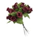 thumbnail image 1 of Wosthever Cabezas de flores artificiales, ramo de rosas, hogar, boda, decoración de Año Nuevo Kits de decoración para fiestas Vino rojo, 1 of 6