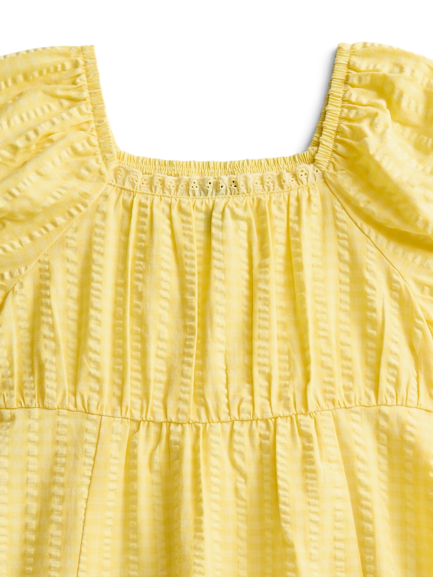 Parker Rose Girls Cotton Puff Sleeve Dress and Socks, Sizes 4-18