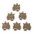 thumbnail image 1 of 6Pcs Vintage Bronze Head Animal Charms Colgante Craft Jewelry Findings, 1 of 3
