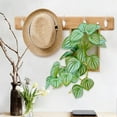 thumbnail image 1 of TIMIFIS Wooden Hanging Decorations, Wooden Rectangular Photo Frame Hanging Decorations High Class Feeling Living Room Green Wall Decorations Faux Rattan Wall Decorations Home Decor, 1 of 6