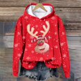 thumbnail image 6 of Futezty Christmas Sweatshirts for Women Novelty Funny Santa Xmas Tree Graphic Pullover Tops Loose Casual Fleece Shirts, 6 of 6