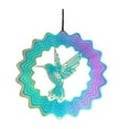 thumbnail image 4 of TEHAUX SkyBlue Stainless Steel Hummingbird Hanging Garden Ornament Rotating Decor for Outdoor Use, 4 of 8