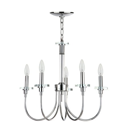 

SAFAVIEH Sharon 5 Light 21 In. Dia. Adjustable Chandelier Chrome