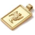 thumbnail image 2 of 1 colgante rectangular de constelaciones de acero inoxidable 304 con colgante de constelaciones de Virgo., 2 of 3