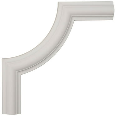 10"W x 10"H x 1/2"P Ashford Smooth Panel Moulding Corner (matches moulding PML01X00AS)