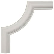 10"W x 10"H x 1/2"P Ashford Smooth Panel Moulding Corner (matches moulding PML01X00AS)