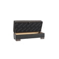 thumbnail image 5 of Ottomanson Origins Rectangular Upholstered Lift Top Ottoman, Gray/Black, 5 of 6