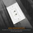 thumbnail image 5 of 2 Pack Single Gang 1.0 Speaker Wire Wall Plate (Banana Plug Wall Plate) for 1.0 Speaker, White, 5 of 10