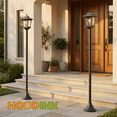 thumbnail image 3 of 2 pack 63" Solar Powered Outdoor Floor Lamp, Pole Light Outdoor, 3000K IP65 Waterproof Floor Lamp for Yard, Garden, Patio, Replaceable Bulb, 3 of 11