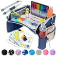 thumbnail image 1 of Bandeja de viaje PILLANI Kids para asiento de coche con juegos y bolígrafos para colorear, 1 of 5