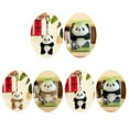 thumbnail image 6 of Aellinatey Lovely Panda Keychain PP Cotton Cartoon Pendant for Backpacks and Bags, 6 of 20