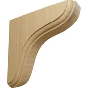 Ekena Millwork 1 3/4"W x 5 1/2"D x 5 1/2"H Eaton Wood Bracket, Cherry