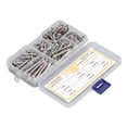 thumbnail image 5 of Kit De Tornillos Autoperforantes, Rosca Profunda 6 Especificaciones Tornillo Transversal De Cabeza Redonda Multifuncional Acero Inoxidable Para Carpintería Para Reparación De Crtynell Cocina, Decoración y Otros, 5 of 5