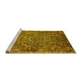 thumbnail image 2 of Ahgly Company Machine Washable Indoor Rectangle Oriental Yellow Industrial Area Rugs, 7' x 10', 2 of 4