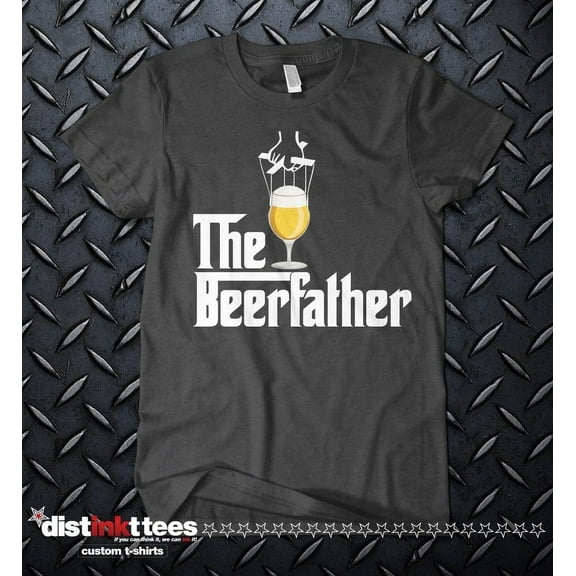 BEER FATHER Beer Shirt Beer Lover Gift Vintage Dad Gifts Mens T-Shirt Black Small