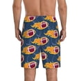 thumbnail image 3 of Gaeub Burning Rugby Balls Printed Men's Short Pajama Pants, Lightweight Lounge & Sleep Bottoms Keep You Cool - XX-Large, 3 of 9