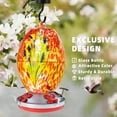 thumbnail image 2 of KORALAKIRI Glass Hummingbird Feeders, 27OZ Hummingbird Feeder for Outdoors Hanging ant and Bee Proof, Humming Birds Feeders for Outside, 2 of 8