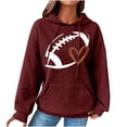 thumbnail image 2 of jjayotai Women's Sports Hooded Sweatshirt, Loose Casual Round Neck Hooded Long Sleeved Sweatshirt Fall Tops, 2 of 7