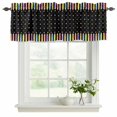 thumbnail image 2 of Valances for Windows, Decorative Rod Pocket Window Valance Curtains, Short Curtain Drapes for Kitchen/Bathroom/Living Room, 2 Panels, 42" W x 18" L, 2 of 8