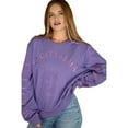 thumbnail image 4 of Sagittarius Women’s 100% Premium Cotton Purple Crewneck Pullover Sweatshirt - Size M - Miracles Manifester, 4 of 5