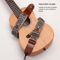 thumbnail image 3 of Nylon Ukulele Guitar Strap with Leather Ends Adjustable Length for Soprano Concert Tenor Baritone String Instruments, 3 of 7