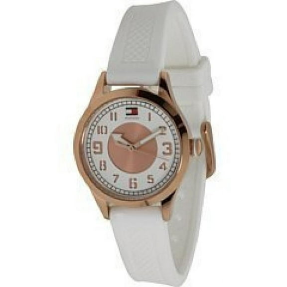 Tommy Hilfiger Women's Watch, White Silicone Strap 1781114