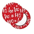 thumbnail image 2 of Lsque Hohoho Pattern Round Bar chair cushion covers Velvet Fabric Premium Comfort Protects from Scratches and Stains for 14-17 Inch Chair-13 inch, 2 of 7
