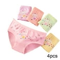 thumbnail image 2 of Esaierr 4PCS 2-13 Years Old Girls Boxer Briefs Shorts,Baby Kids Girls Underwear Briefs,Antibacterial Breathable Cotton Shorts(Mixed Colors), 2 of 6