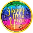 thumbnail image 2 of Colorful New Year Pack! Disposable Paper Plates, Napkins and Cups Set for 17 (With free extras), 2 of 3
