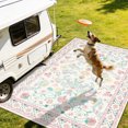 thumbnail image 2 of KOPOEELK 5x7 Washable Area Rug, Pink Oriental Traditional Non Slip Low Pile Carpet, Stain Resistant Indoor Floor Decor for Living Room, Bedroom and Dining Room, 2 of 6
