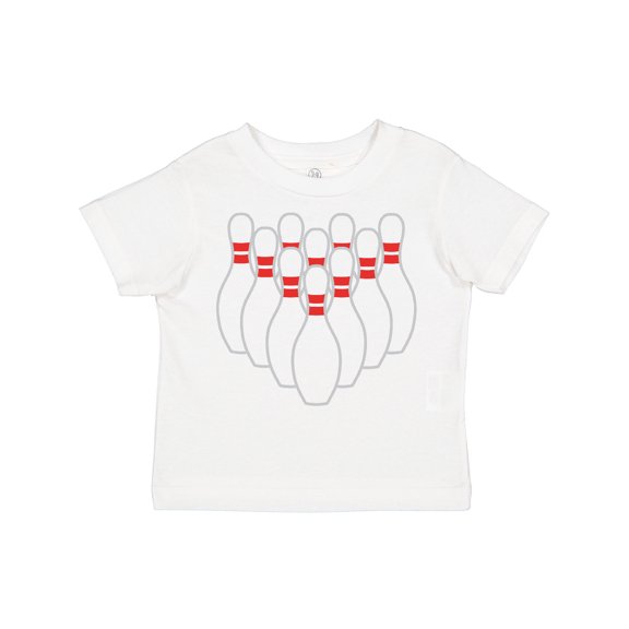 Inktastic Ten Pins for Bowling Boys or Girls Toddler T-Shirt