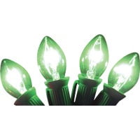 Home Impressions C7 Green Transparent 125V Replacement Light Bulb (4-Pack)