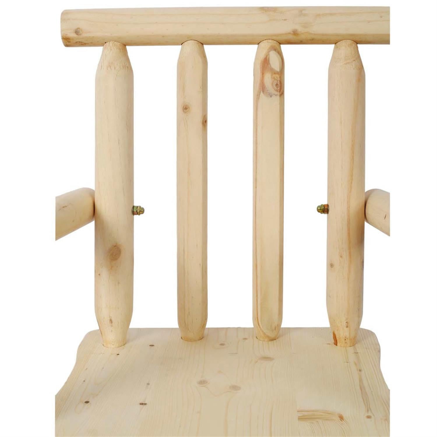 Demi Bonn 49" Counter Height Bar Stools, Rustic Barstools with Back, Wide Armrest, Kitchen Island Countertop Chairs for Dining Room, Beige