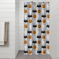 thumbnail image 2 of Halloween Pumpkin Ghost Bat Pattern Shower Curtain 36"x72" ,Bathroom Decorative Shower Curtains Set with 12 Hooks,Modern Waterproof Washable Shower Curtain, 2 of 6