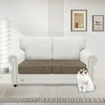 thumbnail image 2 of Pieces Couch Cushion Covers for Sectional Sofa Seat Slipcover Stretch Sectional Couch Cover for L Shape Left/Right Chaise with Elastic Bottom ( Seater + Chaise Light ), 2 of 7