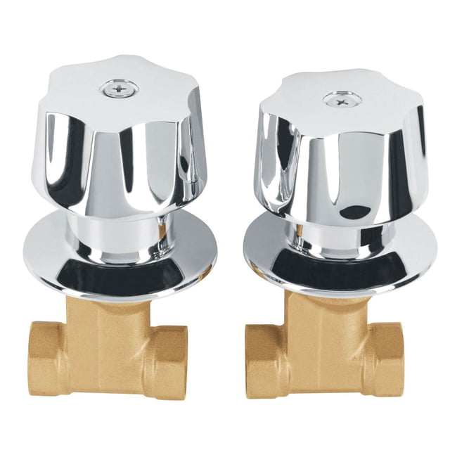 Jgo 2 llaves empotrar roscables c/manerales metálicos,Basic Foset Foset E-052B