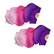 thumbnail image 5 of 4 Seda Hecha A Mano Buenco De La Danza Del Vientre Velo Dancing Largo Mano Fan Purple + Rosy + Pink SM SunniMix Lady Silk Belly Dance Fan Veil, 5 of 8